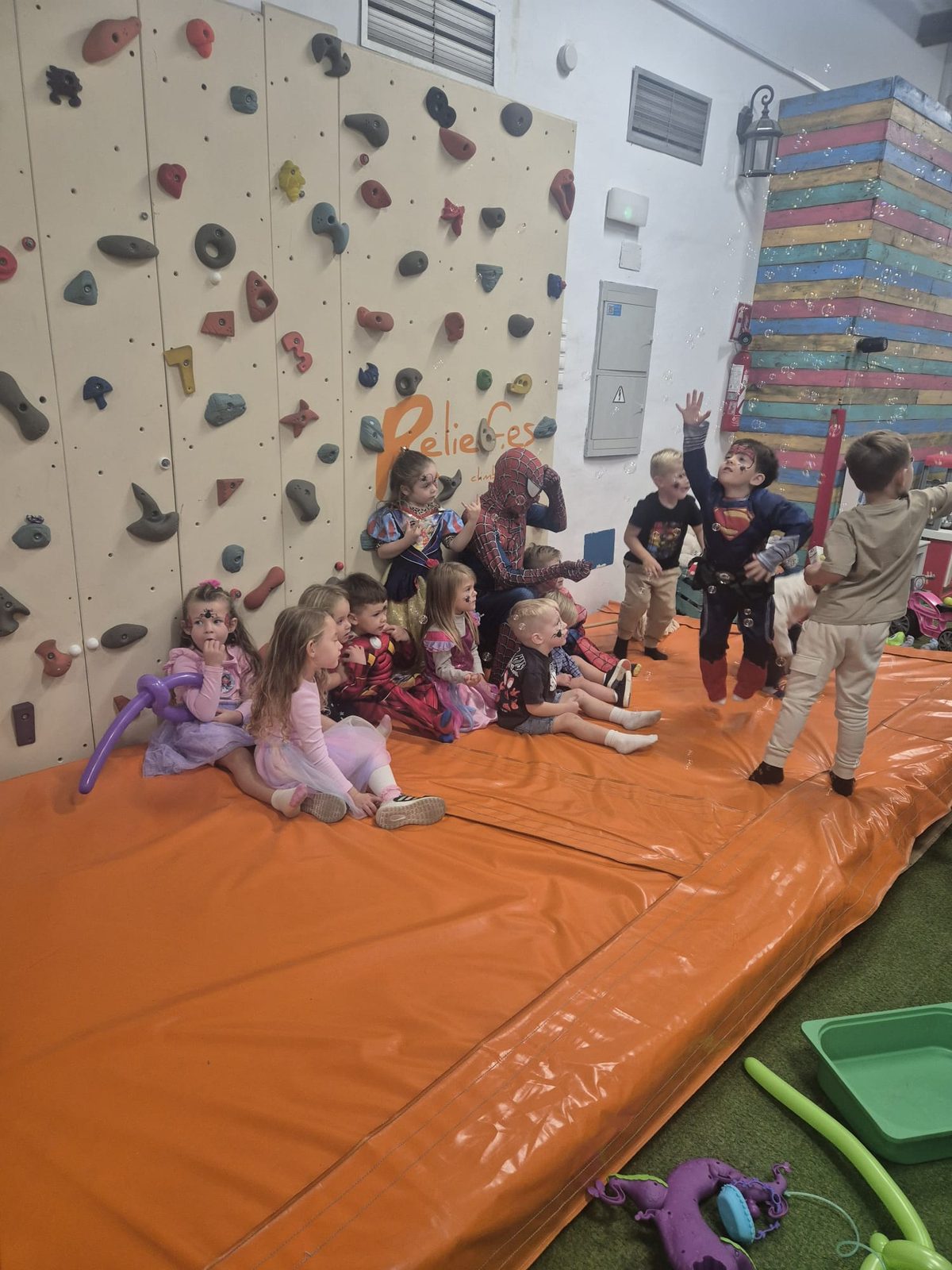 Children in costumes taking part in a themed activity at Dream Park