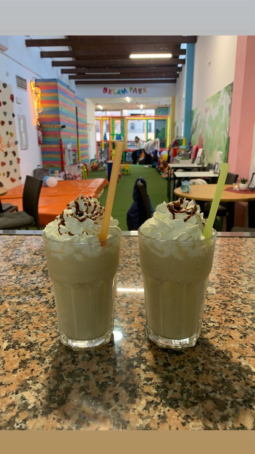 Milkshakes served at the Dream Park café