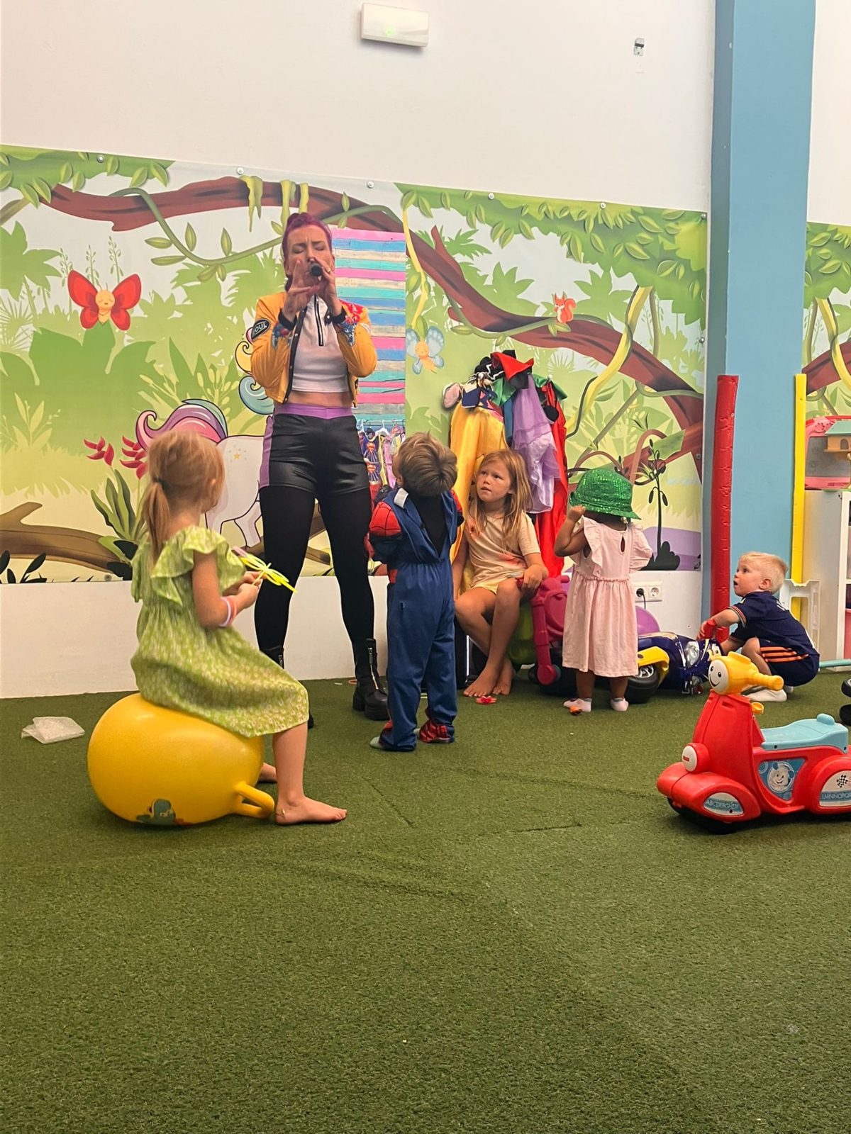 Live entertainment during an event at Dream Park