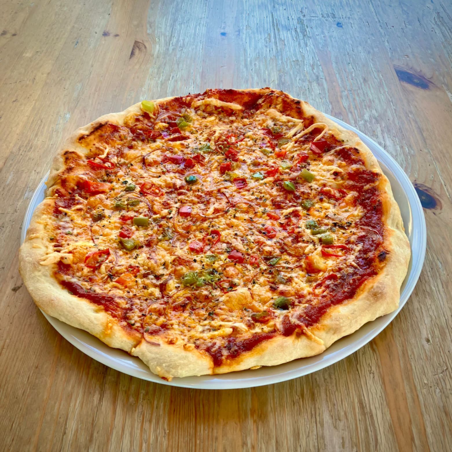 Homemade pizza served at the Dream Park café